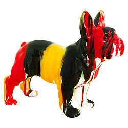 Figurine Décorative Chien Boston Terrier Kuatéh en Polyrésine 34x14x27 cm Multicolore