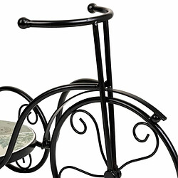 Sous-pot Alexandra House Living Noir Fer Carrelage Bicyclette 23 x 36 x 53 cm pas cher