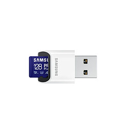 CARTE MEMOIRE SAMSUNG 128 Go MICRO-SD PRO PLUS avec lecteur USB Classe 10 / MB-MD128SB/WW