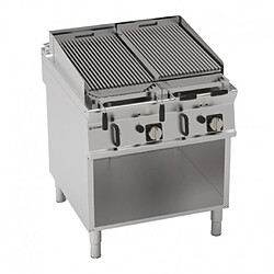 TECNOINOX Grillade Charcoal Gaz 2 Zones de Cuisson sur Placard Ouvert - Tecnoinoix