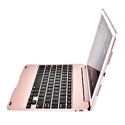 Acheter Wewoo Clavier QWERTY Universel or rose pour iPad 9.7 2018 et Air & Air 2 Pro 9.7 nouvel 9.7 pouces 2017 ABS ultra-mince type de couverture de flip Bluetooth horizontal étui en cuir F19B