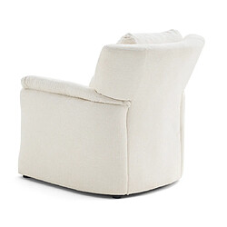 Avis Lisa Design Bastille - fauteuil en tissu velours relief