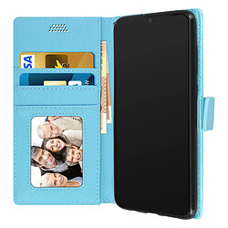 Acheter Avizar Housse Samsung Galaxy A70 Etui Portefeuille Porte-carte Fonction Support bleu