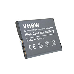 vhbw Li-Ion batterie 600mAh (3.6V) pour caméra Video Sony Cybershot DSC-W330, DSC-W350, DSC-W380, DSC-W510, DSC-W520, DSC-W530 comme Sony NP-BN1.