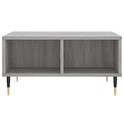 Avis vidaXL Table basse sonoma gris 60x60x30 cm bois d'ingénierie