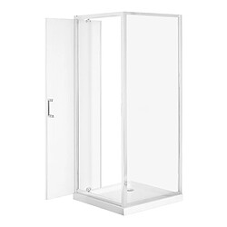 Acheter Beliani Cabine de douche DARLI II 70 x 70 x 185 cm Argenté