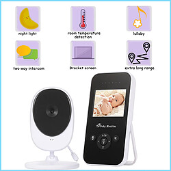 Universal Moniteur pour bébés de 2,4 pouces avec caméra, moniteur sans fil, interphone, caméra pour bébés avec surveillance, deux façons d'audio.