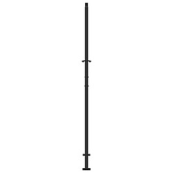 Acheter vidaXL Portail de jardin noir 105x205 cm acier conception de lumière