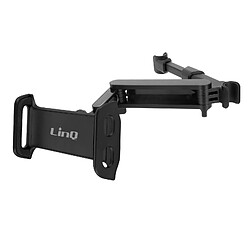 Support Voiture Téléphone / Tablette Appuie-tête Rotatif à 360° LinQ - Noir