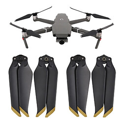 Wewoo 2 paires d'hélices à libération rapide 8743F pour quadricoptère drone Mavic 2 Pro / Zoom (embouts dorés)