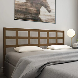 Acheter vidaXL Tête de lit Marron miel 205,5x4x100 cm Bois massif de pin