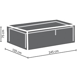 Perel Housse D'Extérieur Pour Table Max. 240 Cm