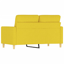 Acheter vidaXL Canapé à 2 places Jaune clair 120 cm Tissu