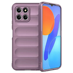 Htdmobiles Coque pour Huawei Honor X8 5G / Honor X6 - housse etui silicone gel fine + verre trempe - MAUVE