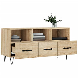 Acheter Maison Chic Meuble TV scandinave - Banc TV pour salon chêne sonoma 102x36x50 cm bois d'ingénierie -MN75777