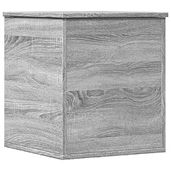 vidaXL Boîte de rangement sonoma gris 40x42x46 cm bois d'ingénierie