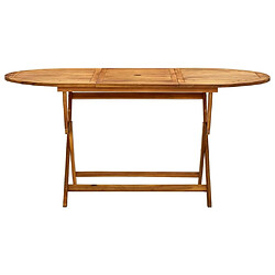 Maison Chic Table de jardin | Table d'extérieur pliable 160x85x75 cm Bois d'acacia massif -GKD93197