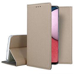 Htdmobiles Housse pour Samsung Galaxy A14 5G - etui coque pochette portefeuille + film ecran - OR MAGNET