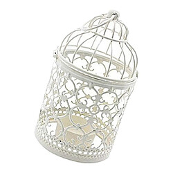 Acheter Porte-bougie De Lumière De Thé De Forme De Cage D'oiseau De Style Européen Plaqué Style01