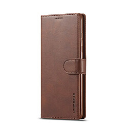 Etui en PU café pour votre Samsung Galaxy S20