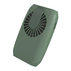 (Vert) Mini Ventilateur Portable Rechargeable USB à 3 Vitesses Ventilateur Silencieux à Pince de Taille pour Cou de Refroidissement Portable