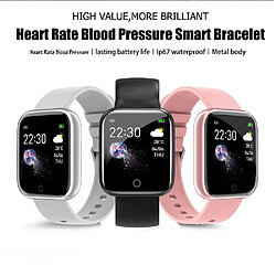 Universal Femmes Hommes Fréquence cardiaque Pression artérielle Fitness Tracker Enfants Horloges intelligentes IOS Montres intelligentes Montres intelligentes (Noir) pas cher