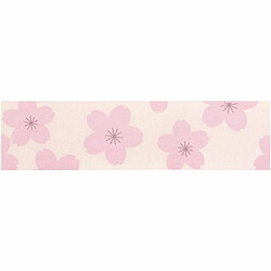 Rico Ruban de taffetas rose poudré - motif Sakura