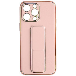 Avizar Coque pour iPhone 14 Pro Max Silicone Béquille pliable Système magnétique Rose