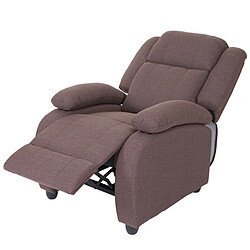 Acheter Mendler Fauteuil TV Lincoln, fauteuil de relaxation, tissus ~ couleur d'acajou