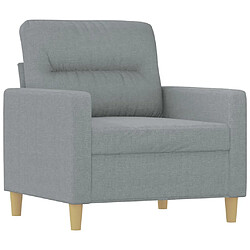 Avis Maison Chic Ensemble de canapés 4 pcs avec coussins, Canapé droit Sofa pour Salon Gris clair Tissu -GKD555794