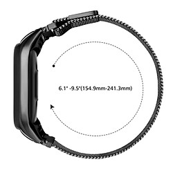 Avis PHONECARE Bracelet Milanese Loop Fermoir Magnétique pour Huawei Watch Fit 2 Classic - Noir