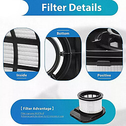 Kit de filtres HEPA, mousse et Flet pour aspirateur vertical sans fil Shark, IZ162H,IZ362H,IZ440H,IZ462H,Part XHF161H,617FJ140