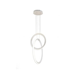 Luminaire Center Suspension LED Kitesurf Blanc, blanc givré