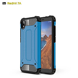 Wewoo Coque Renforcée Étui combiné en TPU + PC pour Xiamo Redmi 7A bleu