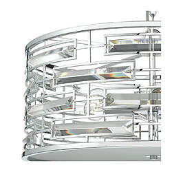 Avis Luminaire Center Suspension Seville cristal et chrome poli 6 ampoules