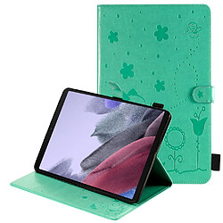 Etui en PU motif chat et abeille avec support vert pour votre Samsung Galaxy Tab A7 Lite 8.7 pouces/T225/T220