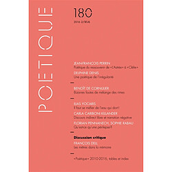 Poétique, n° 180