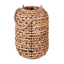 Urban Living Lanterne ethnique en rotin Natural Living - H. 36 cm - Beige