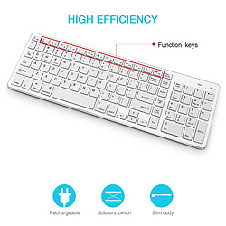 Acheter Clavier Sans Fil Bluetooth Pour Les Ordinateurs Portables Windows IOS Android Couleur