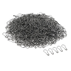 1000 Pcs En Forme De Calebasse En Métal Gourde Poire Ampoule De Sécurité Pin Tag Fixation Noir pas cher