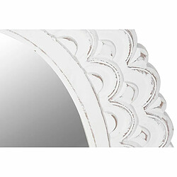 Miroir mural DKD Home Decor Verre Blanc Bois MDF Décapé (58 x 2,5 x 86 cm)