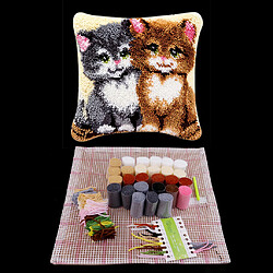 Avis Kits de crochet de verrouillage pour housse de coussin DIY housse de coussin canapé 43x43cm