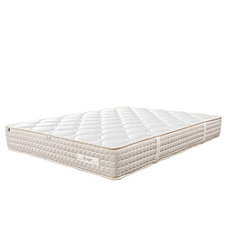 LUXURY LITERIE Matelas Sublime, 20 cm, mousse haute densité, ferme, face été/hiver + oreiller, 140x190cm