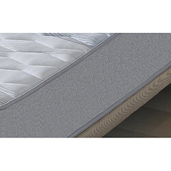 Avis Dormalit Matelas 70X160 NIRVANA Épaisseur 16 CM - Mousse SuperSoft – Gris clair – Technologie AirFresh