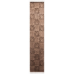 Vidal Tapis de couloir en laine 396x79 brun Darya