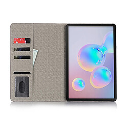 Acheter Wewoo Housse Coque Pour Galaxy Tab S6 Etui à rabat horizontal en cuir avec texture à carreaux T860 / T865 supportemplacements de cartes et porte-monnaie Gris