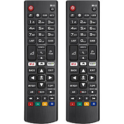 SANAG (Lot De 2) Telecommande Universelle Pour Lg-Smart-Tv Lcd Oled Qned Nanocell 4K Uhd Ultra Hd, Compatible Avec Toutes Les Telecommande Tv Lg\U2026