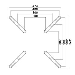 LogiLink BP0004Support TV mural noir