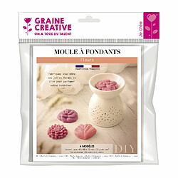 Graines Creatives Moule 4 fondants à bougie fleurs