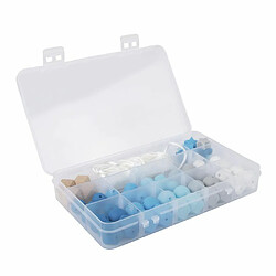 Rayher Coffret de perles en silicone - Bleu pas cher